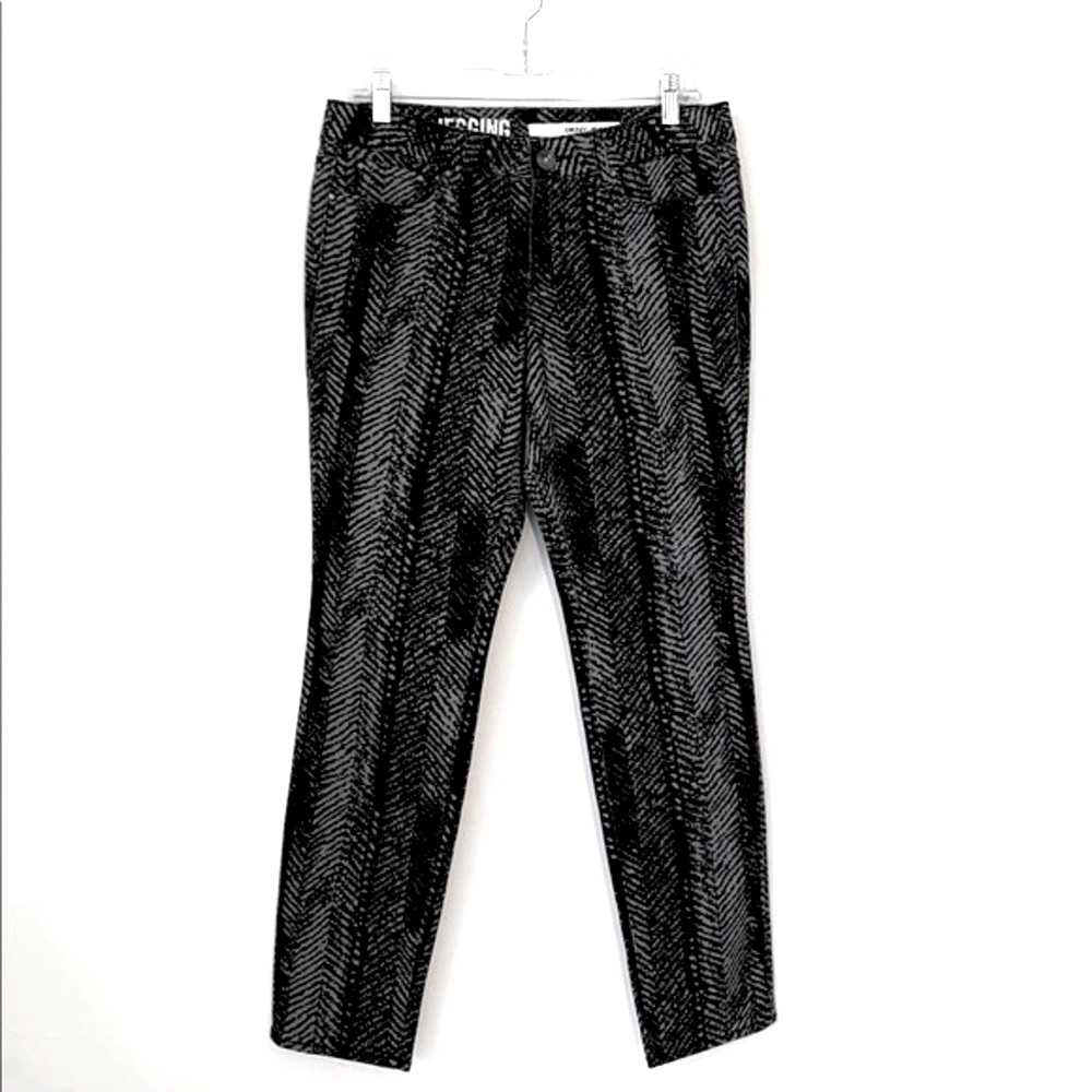 DKNY Snake Print Skinny Jeans